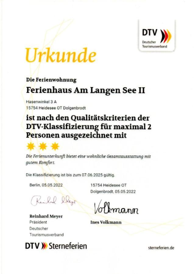 Ferienhaus Am Langen See II Heidesee Экстерьер фото